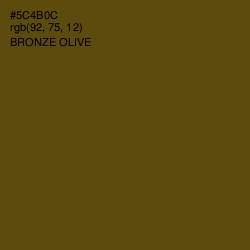#5C4B0C - Bronze Olive Color Image